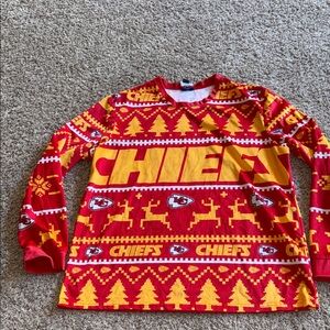 Kansas City Chiefs NFL team apparel pajama top size large
